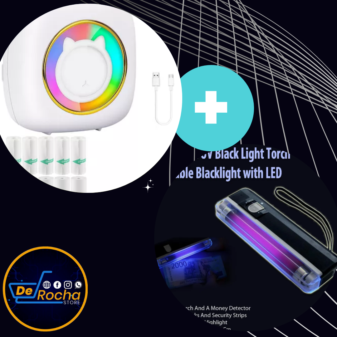 Kit impresora bolsillo+probador billetes